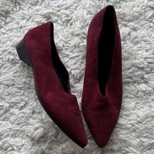 Alumnae Burgundy Suede Shoes